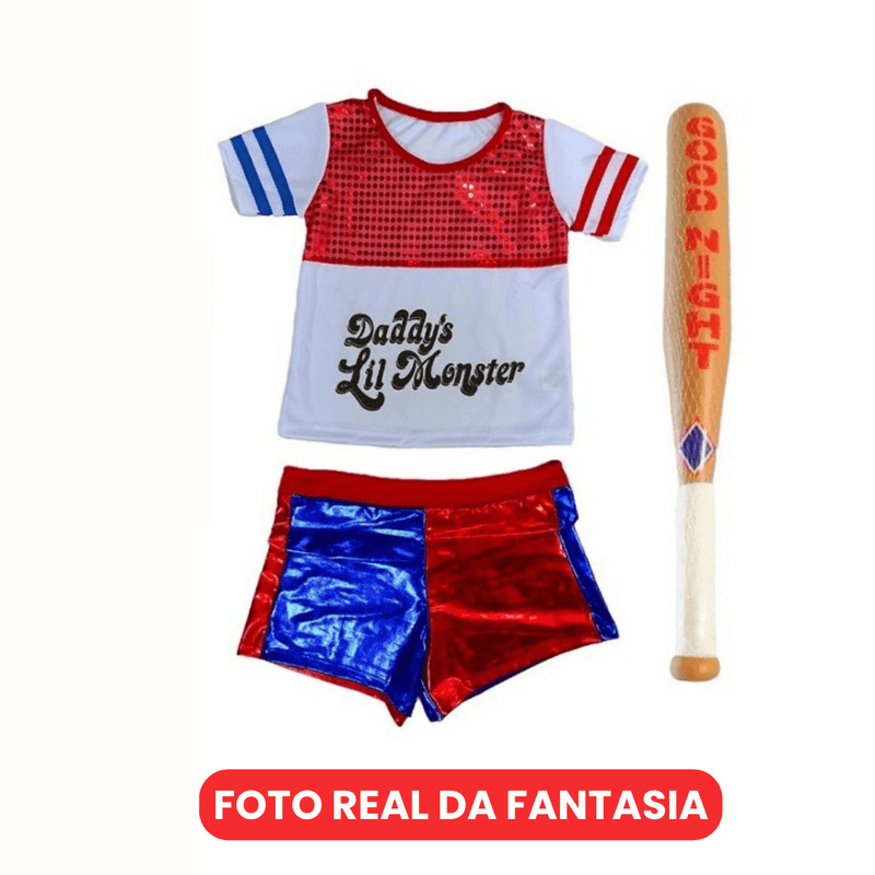 Fantasia Infantil da Arlequina [Vêm com o Taco]