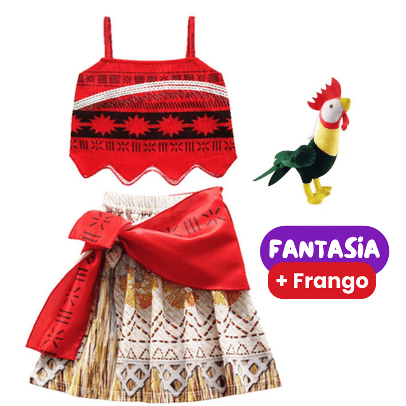 Fantasia Moana Infantil