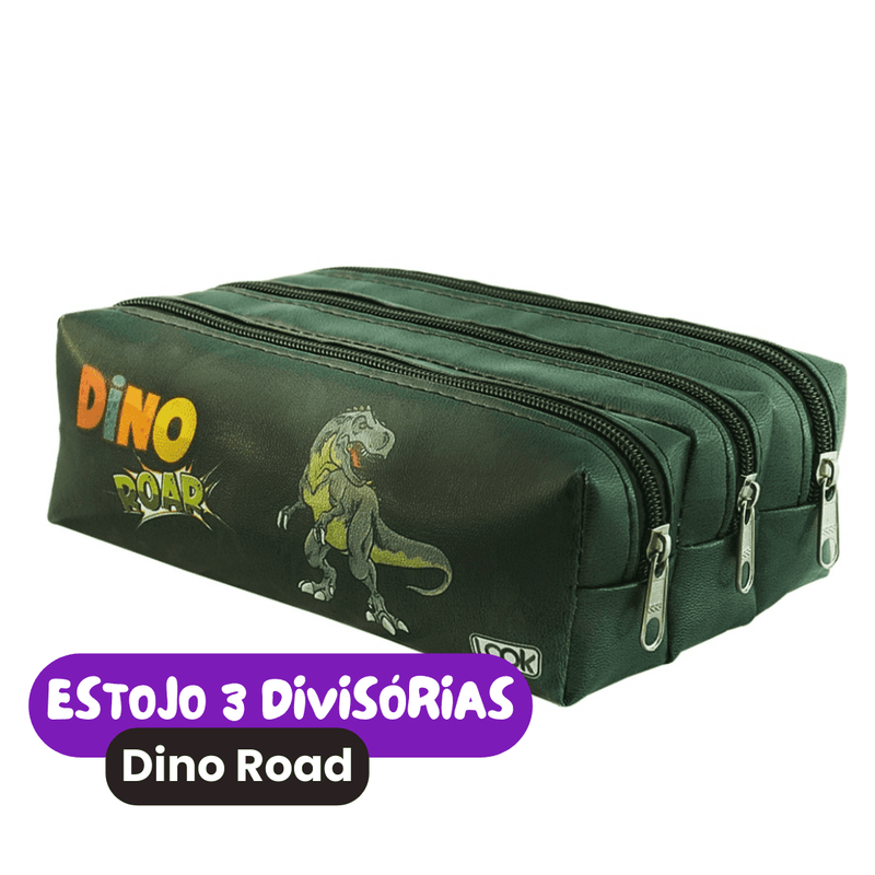 Estojo Escolar 3 Divisórias