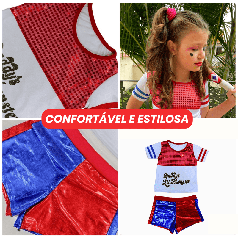 Fantasia Infantil da Arlequina [Vêm com o Taco]